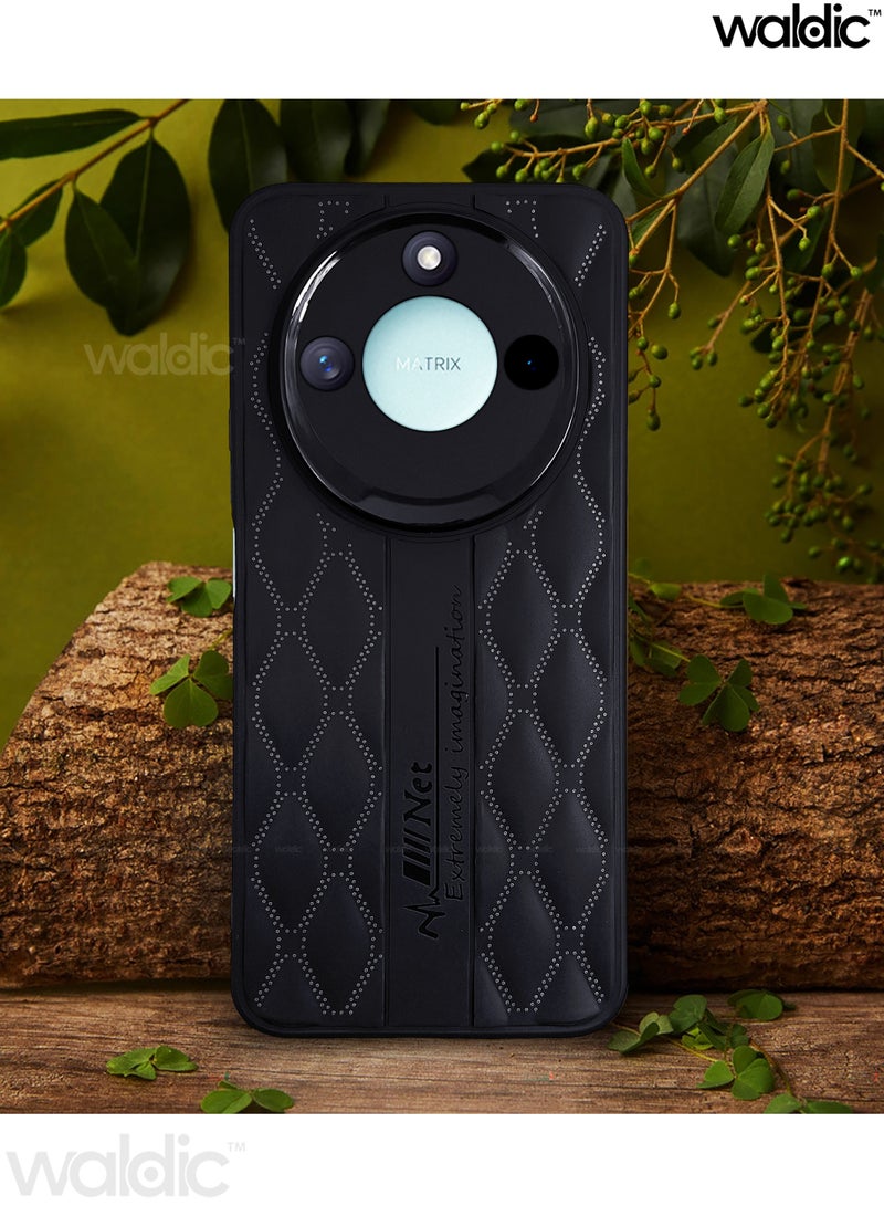 ولديك جراب فاخر لهاتف Honor X9C Smart  | غطاء سيليكون فاخر مصمم لهاتف Honor X9C Smart 5G | جراب Honor X9C Smart 5G، جراب خلفي رفيع واقٍ من السقوط والكاميرا لهاتف Honor X9C Smart 5G - أسود - Image 5